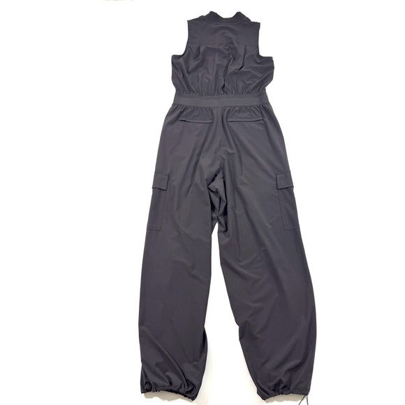Athleta Brooklyn Utility Jumpsuit Shale Size 4 Athleisure - Picture 4 of 11